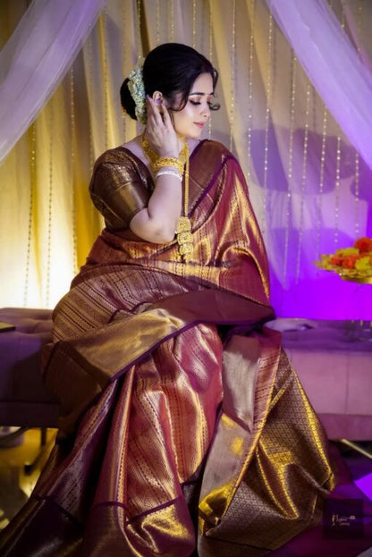 Indian Kanchi saree