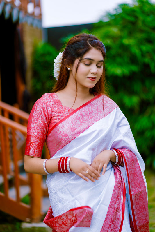 Suvro lal saree
